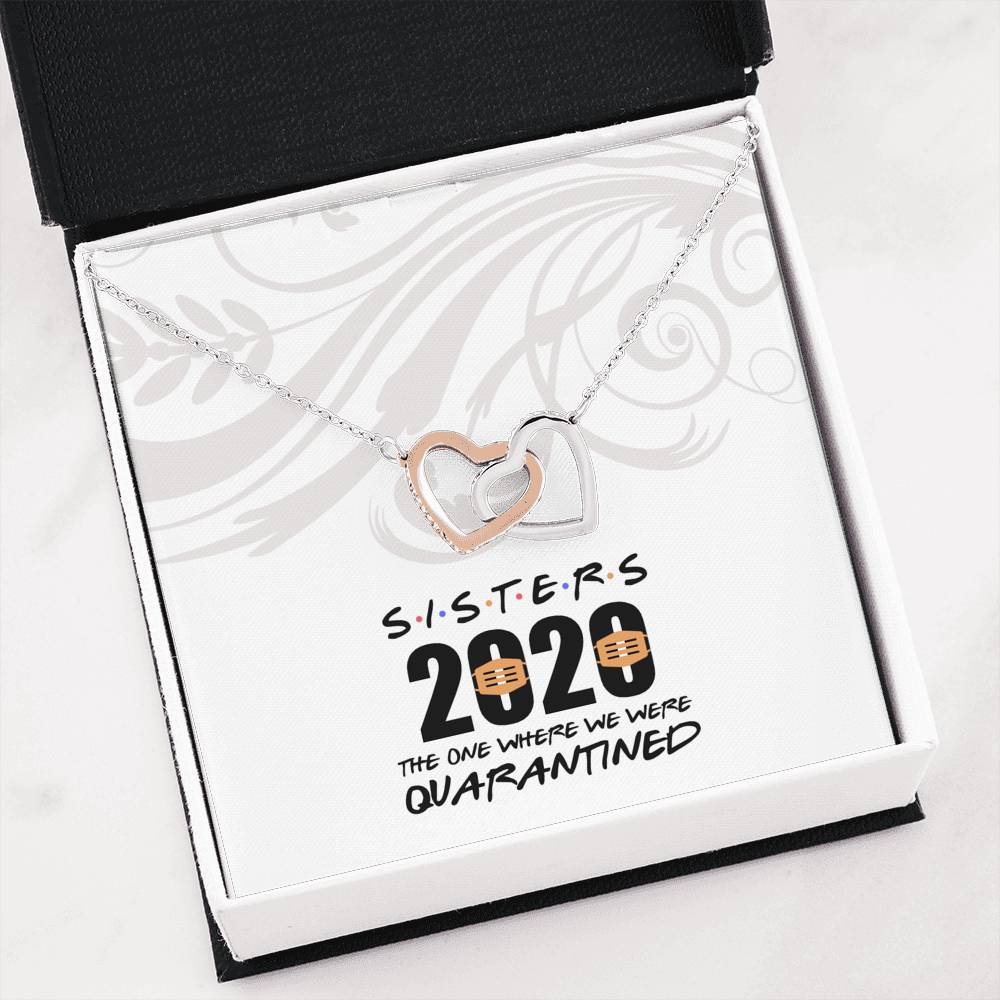 Sisters 2020 - Gift For Sister Double Heart Necklace