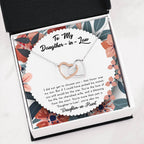 You Still Be The One - Gift For Daughter In Law Double Heart Necklace