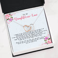 Daughter Given To Me - For My Daughter In Law Double Heart Necklace