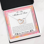 Thank You For Sharing Your Son - Gift For Mother Of The Groom Double Heart Necklace