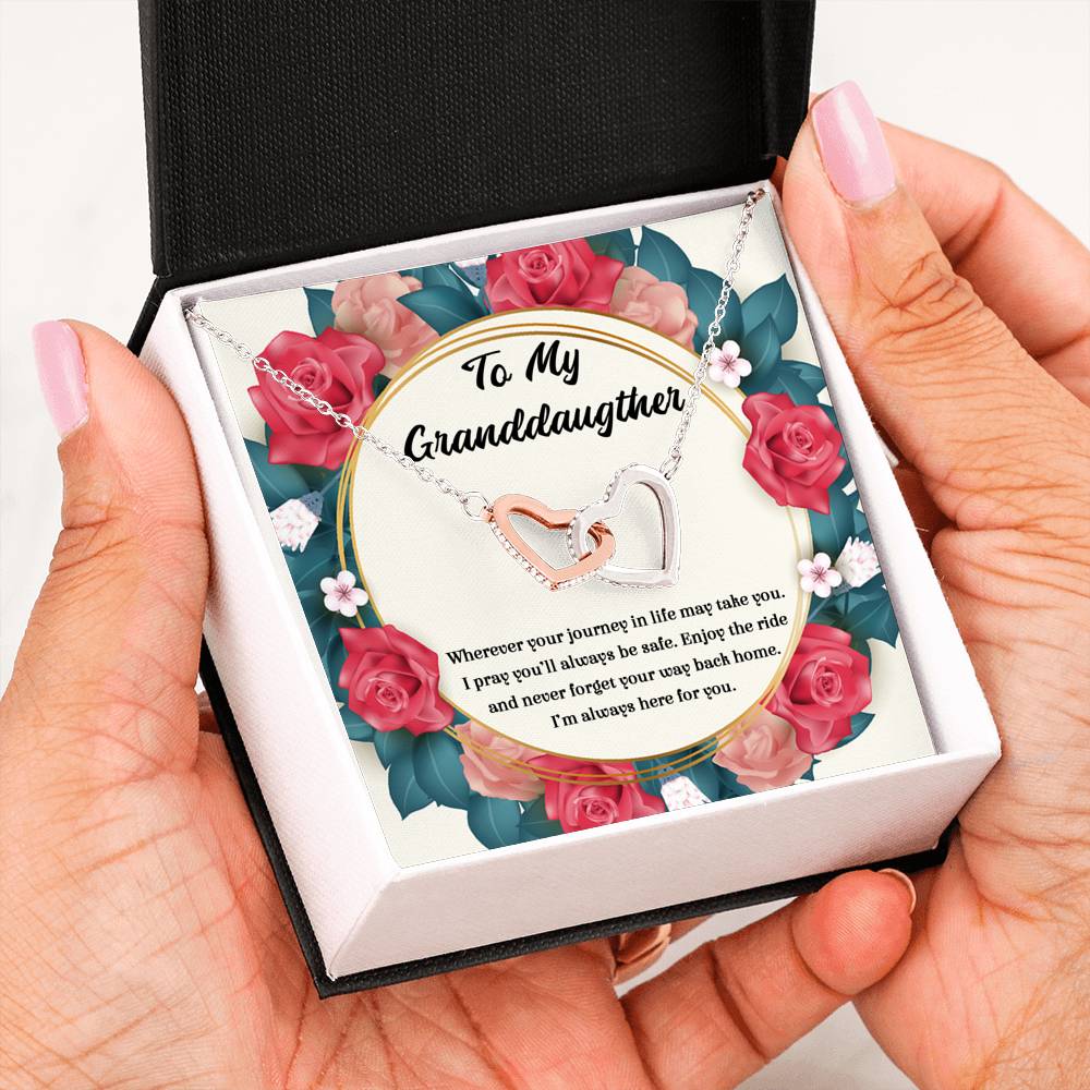 Gift Of Life - Gift For Granddaughter Double Heart Necklace