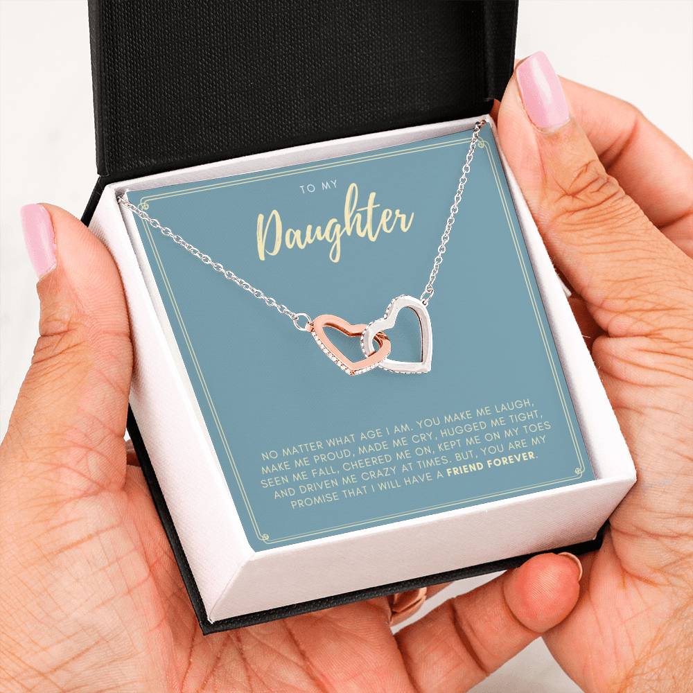Friend Forever - Gift For Daughter Double Heart Necklace