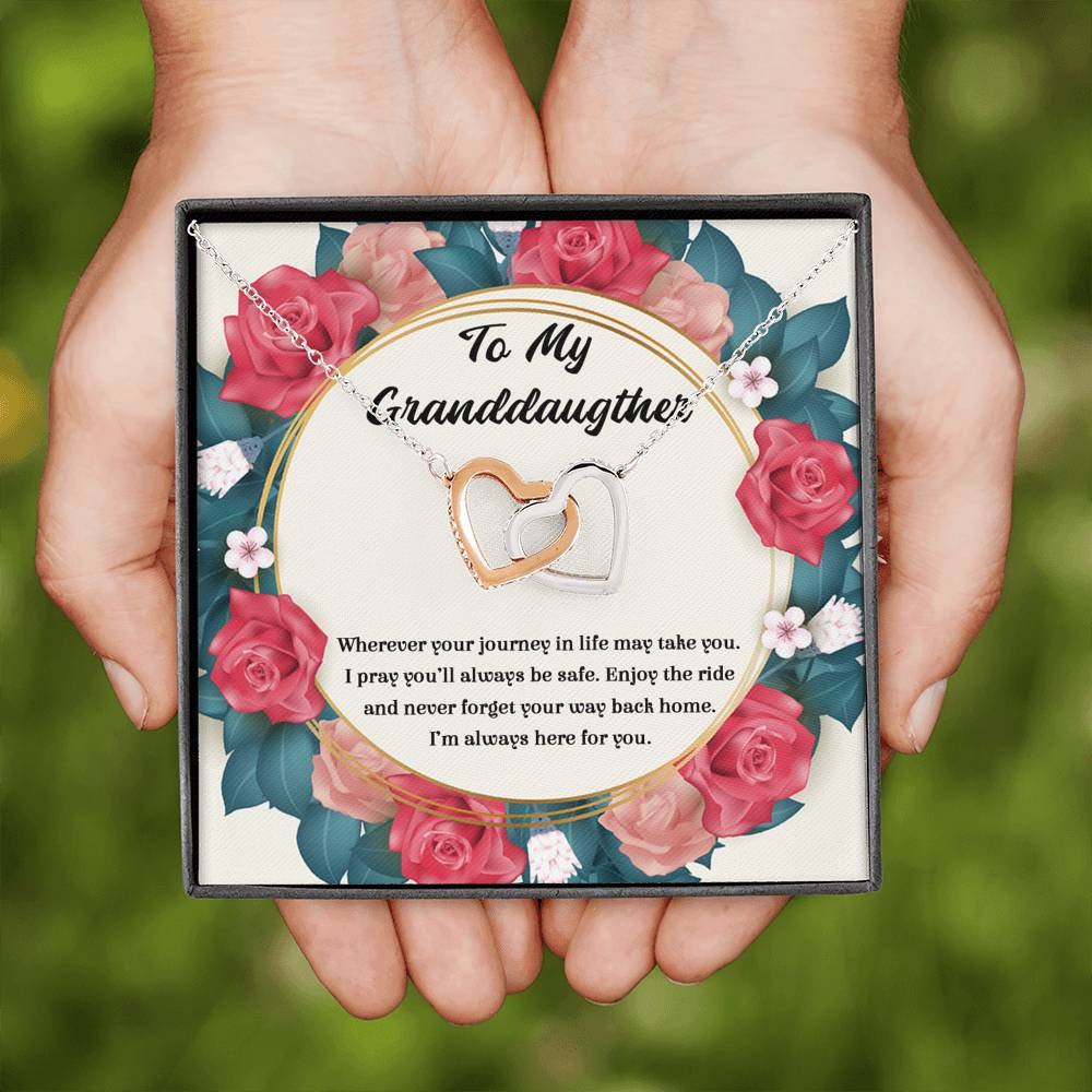 Gift Of Life - Gift For Granddaughter Double Heart Necklace