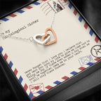 Keep Me In Your Heart - Gift For Unbiological Sister Double Heart Necklace