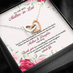 You Loved Her First - Gift For Mother Of The Bride Double Heart Necklace