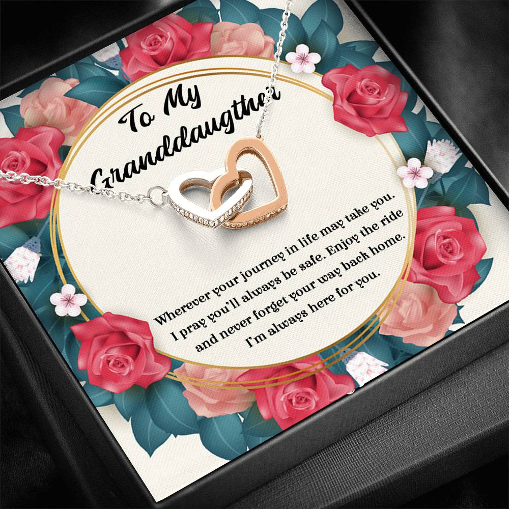 Gift Of Life - Gift For Granddaughter Double Heart Necklace