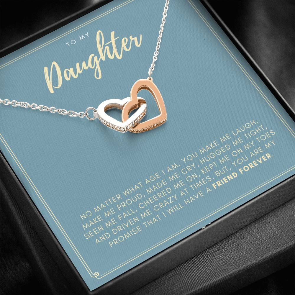 Friend Forever - Gift For Daughter Double Heart Necklace