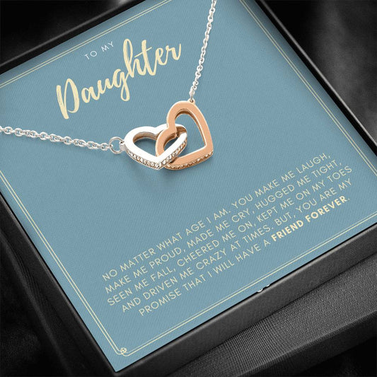 Friend Forever - Gift For Daughter Double Heart Necklace