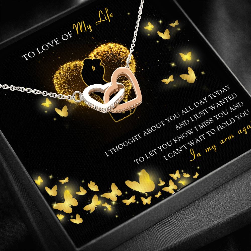 Can't Wait To Hold You Again - Double Heart Necklace