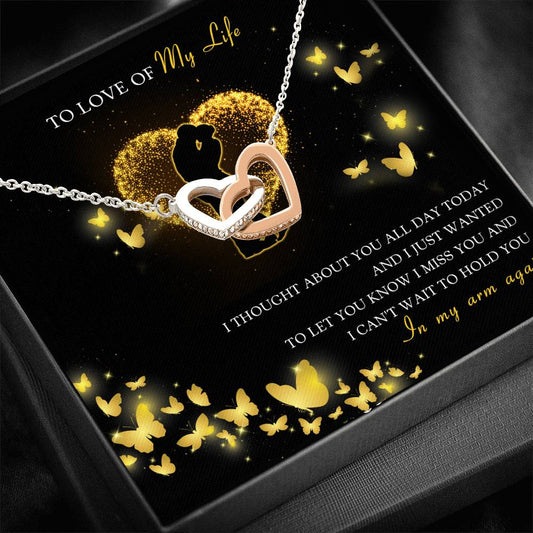 Can't Wait To Hold You Again - Double Heart Necklace