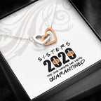 Sisters 2020 - Gift For Sister Double Heart Necklace