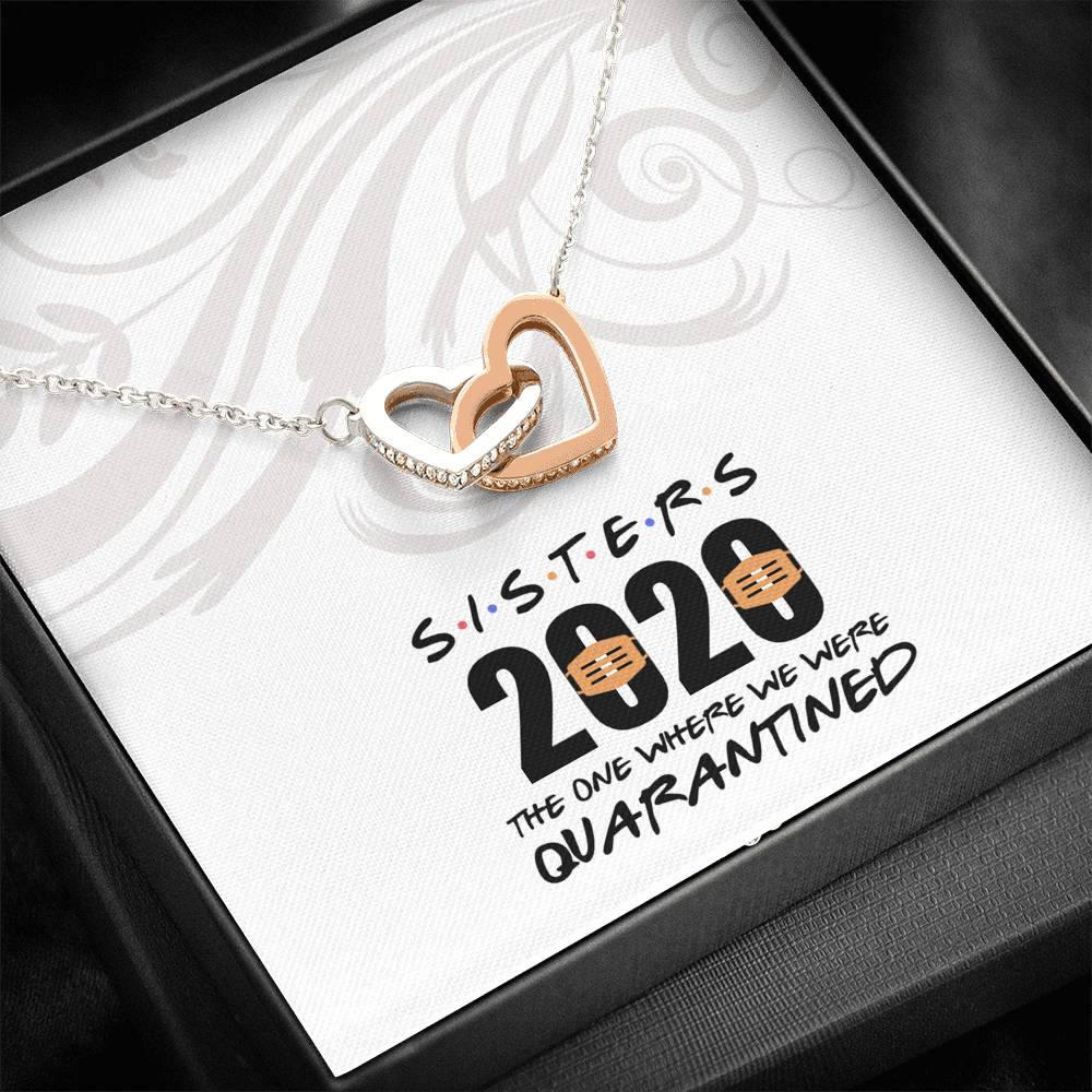 Sisters 2020 - Gift For Sister Double Heart Necklace