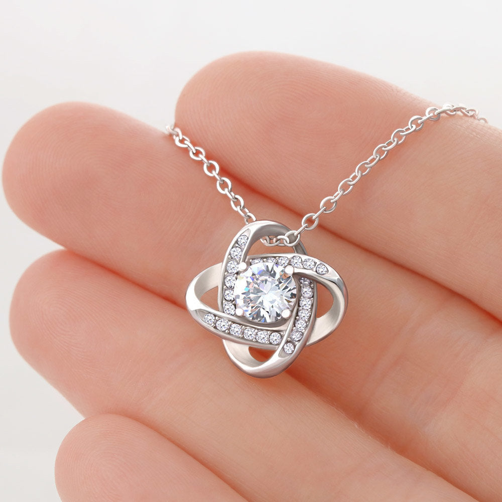 My Life Changed - Gift For Wife Love Knot Necklace