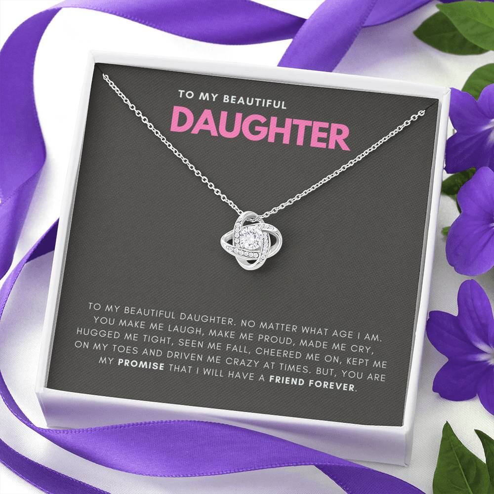 Friend Forever - Gift For Daughter Love Knot Necklace