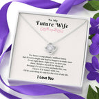 Right Here To Love You - Gift For Future Wife Love Knot Necklace