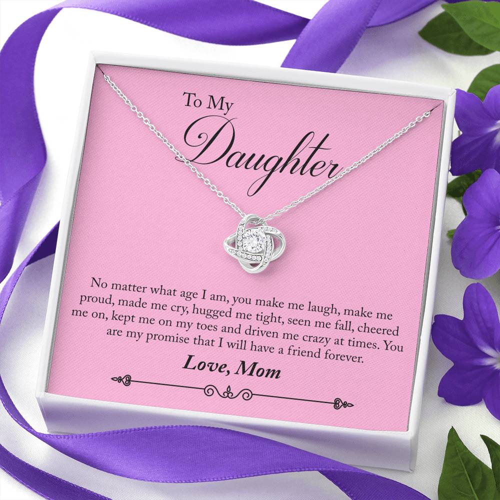 Friend Forever - Gift For Daughter From Mom Love Knot Necklace