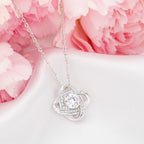 Friends By Heart & Soul - Gift For Friend Love Knot Necklace