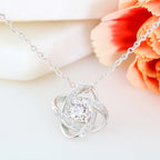 Right Here To Love You - Gift For Future Wife Love Knot Necklace