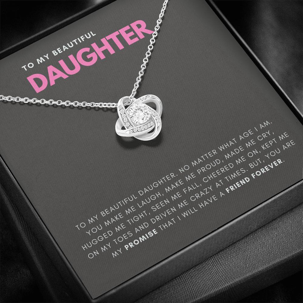 Friend Forever - Gift For Daughter Love Knot Necklace