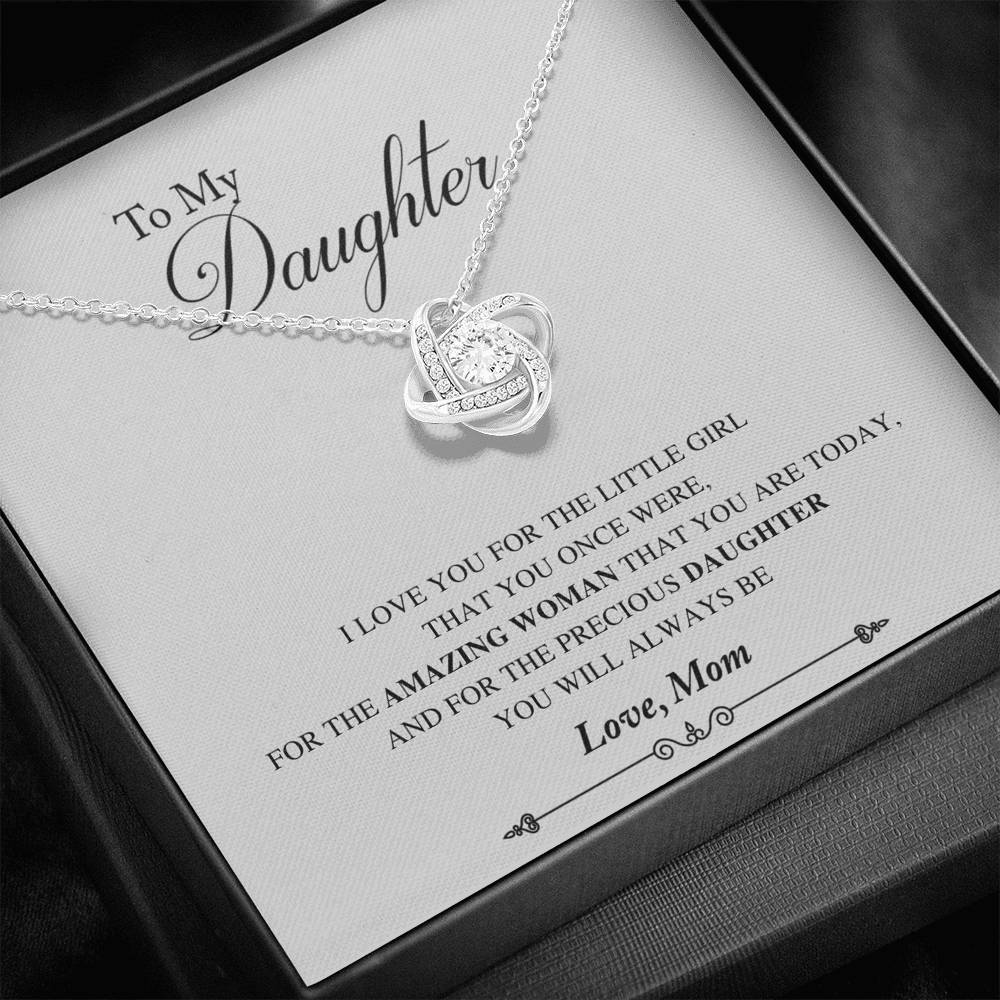 Always Be - Gift For Daughter Love Knot Necklace