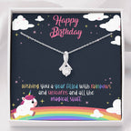 Unicorn Birthday - Glittering Necklace
