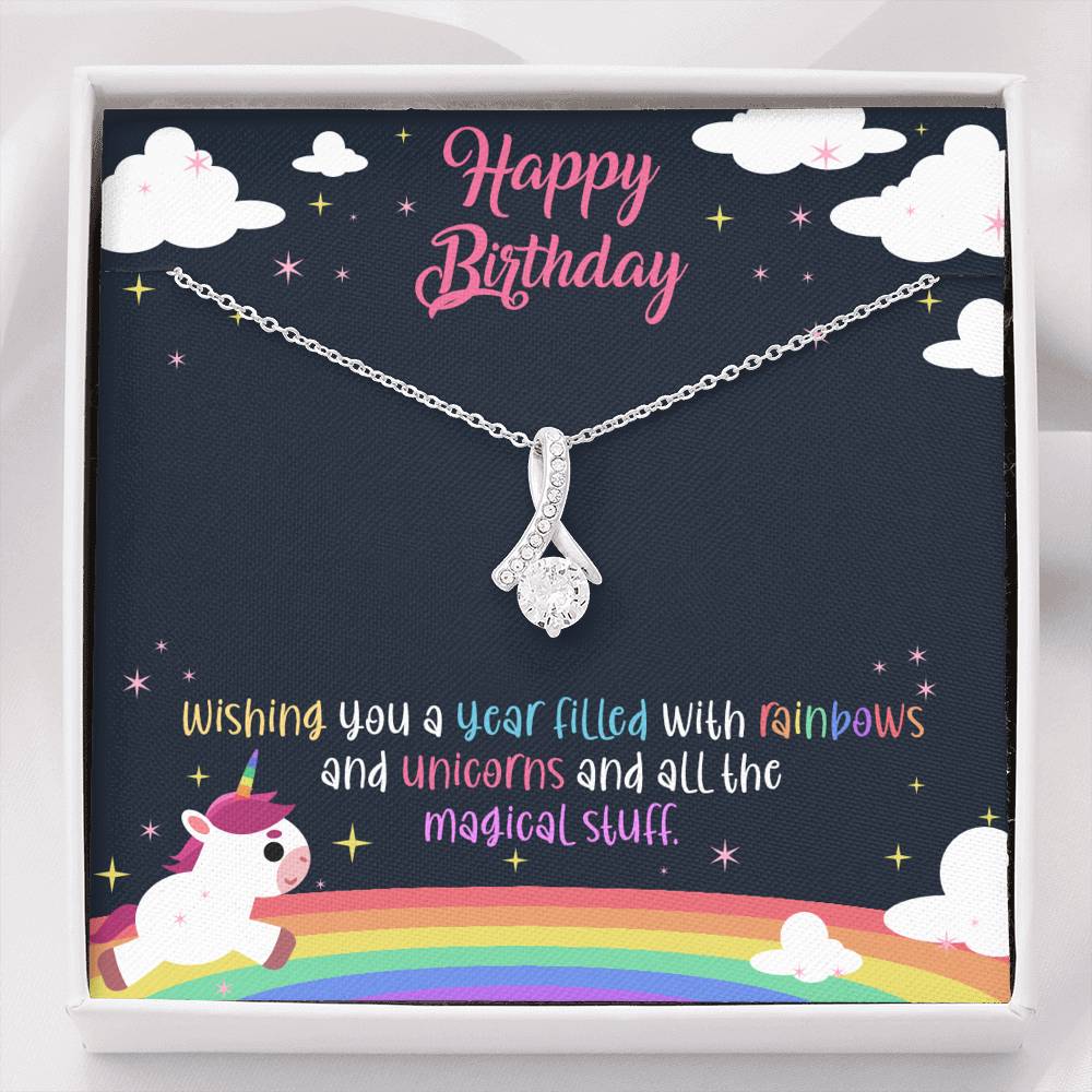 Unicorn Birthday - Glittering Necklace