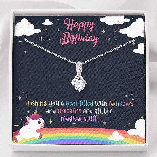 Unicorn Birthday - Glittering Necklace