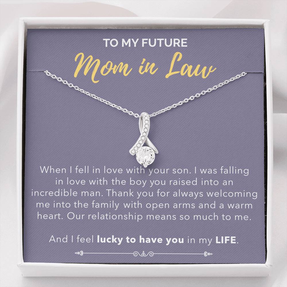 Lucky To Have You - Gift For Mother In Law Alluring Necklace