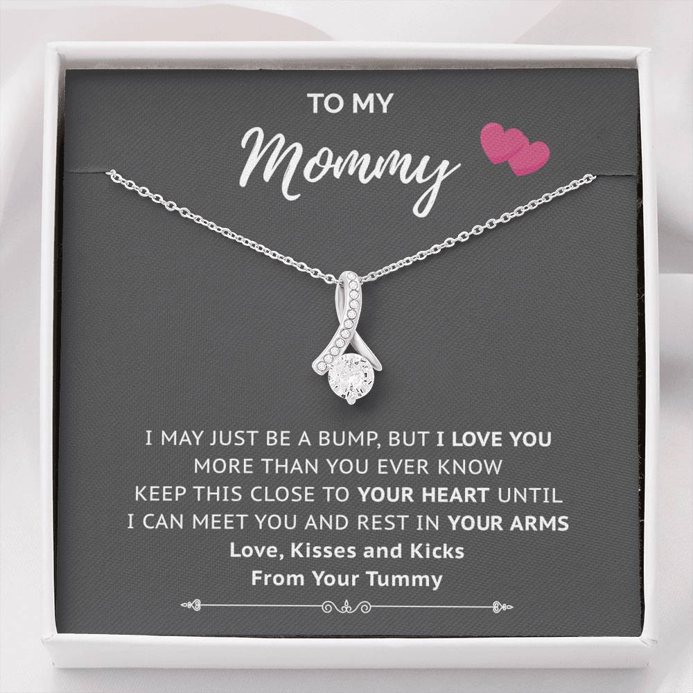 Love Kisses Kicks - Gift For New Mom Alluring Necklace