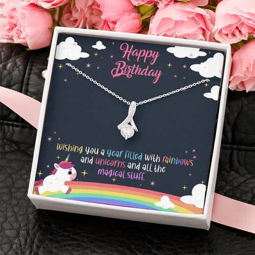 Unicorn Birthday - Glittering Necklace