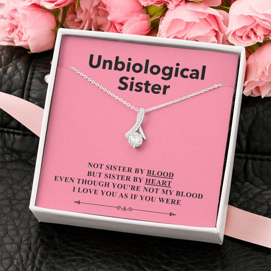 Sister By Heart - Gift For Unbiological Sister Alluring Necklace
