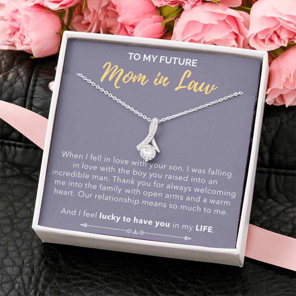 Lucky To Have You - Gift For Mother In Law Alluring Necklace