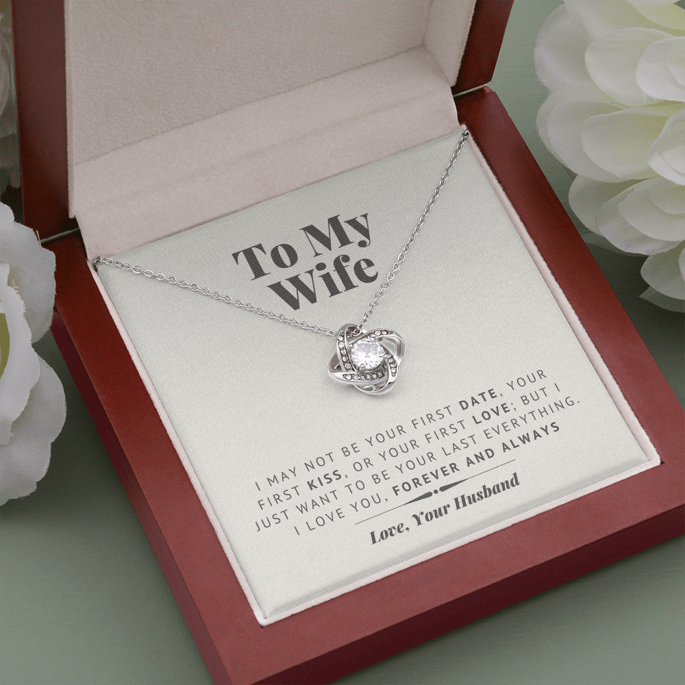 Last Everything - Gift For Wife Love Knot Necklace