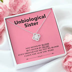 Sister By Heart - Gift For Unbiological Sister Love Knot Necklace