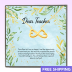 Time Flew By - Gift For Teacher Infinity Necklace